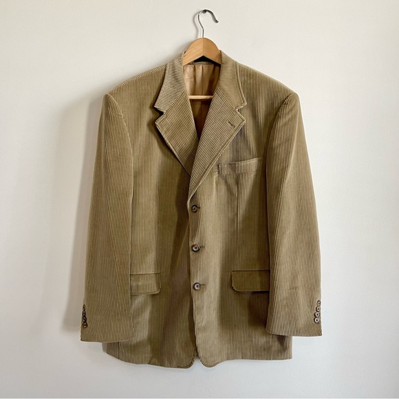 TOMMY HILFIGER Men’s Corduroy Blazer Tan Cord - Picture 2 of 11